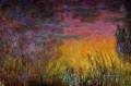 Puesta de sol izquierda mitad Claude Monet